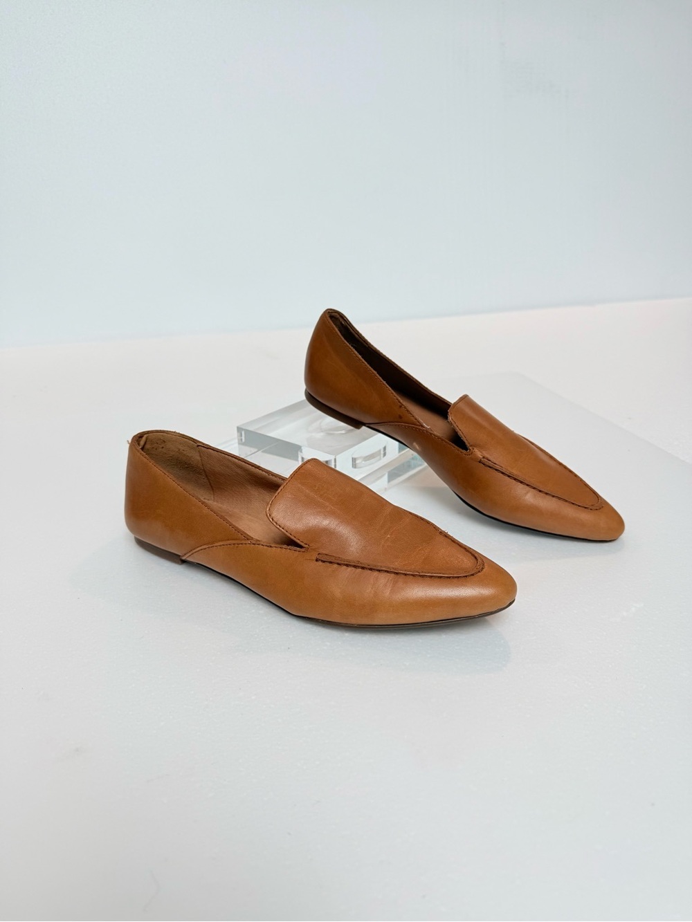 Madewell Brown Leather Pointed Toe Loafers Flats Women’s 7.5